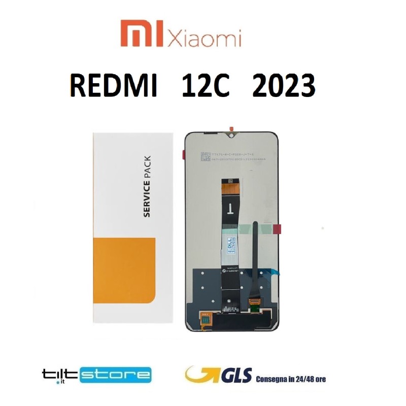 DISPLAY LCD XIAOMI REDMI 12C 22120RN86G 22120RN86I / 12C NFC 22126RN91Y SERVICE PACK