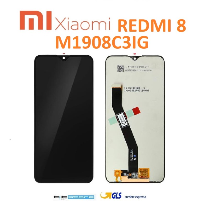 DISPLAY LCD XIAOMI REDMI 8 M1908C3IG / REDMI 8A M1908C3KG  TOUCH VETRO