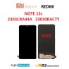 DISPLAY LCD XIAOMI REDMI NOTE 12s 2303CRA44A 23030RAC7Y ORIGINALE SERVEICE PACK SCHERMO OLED