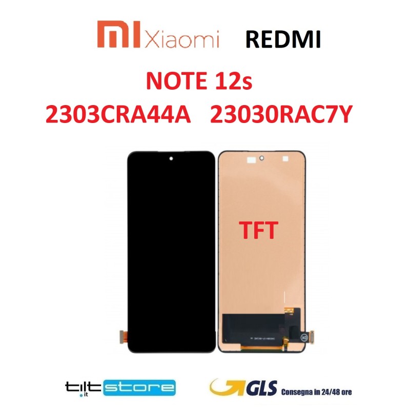 DISPLAY LCD XIAOMI REDMI NOTE 12s 2303CRA44A 23030RAC7Y SCHERMO TFT