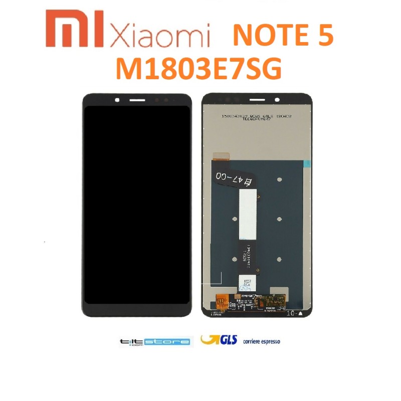 DISPLAY LCD XIAOMI REDMI NOTE 5 M1803E7SG NOTE 5 PRO TOUCH VETRO SCHERMO NERO