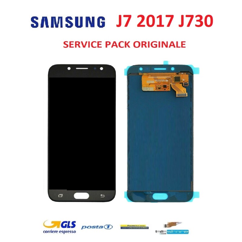 DISPLAY TOUCH LCD SAMSUNG J7 2017 J730 NERO ORIGINALE SERVICE PACK SM-J730F