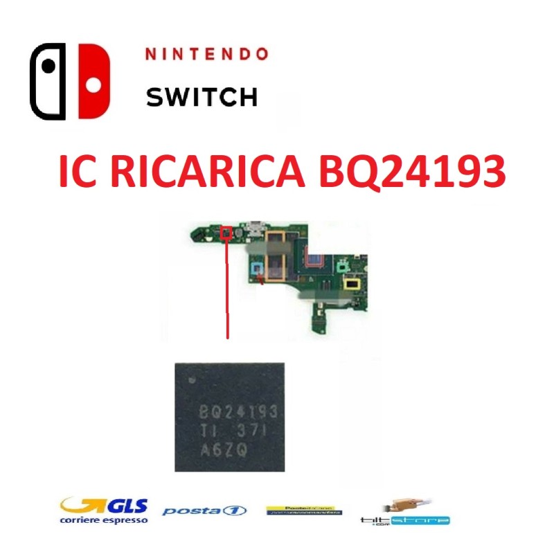 IC BQ24193 CHIP RICARICA CONTROLLO ALIMENTAZIONE BATTERIA NINTENDO SWITCH SWITCH OLED