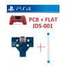 KIT FLAT+ CONNETTORE RICARICA JOYPAD PS4 JDS-001 PCB 14 PIN MICRO USB