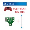 KIT FLAT+ CONNETTORE RICARICA JOYPAD PS4 JDS-030 F001-V1 PCB 12 PIN MICRO USB