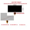 LCD PER TABLET MEDIACOM MASTER MAJESTIC ARCHOS MEDIATEK AUDIOLA ED ALTRI KR101LE3S REV:C