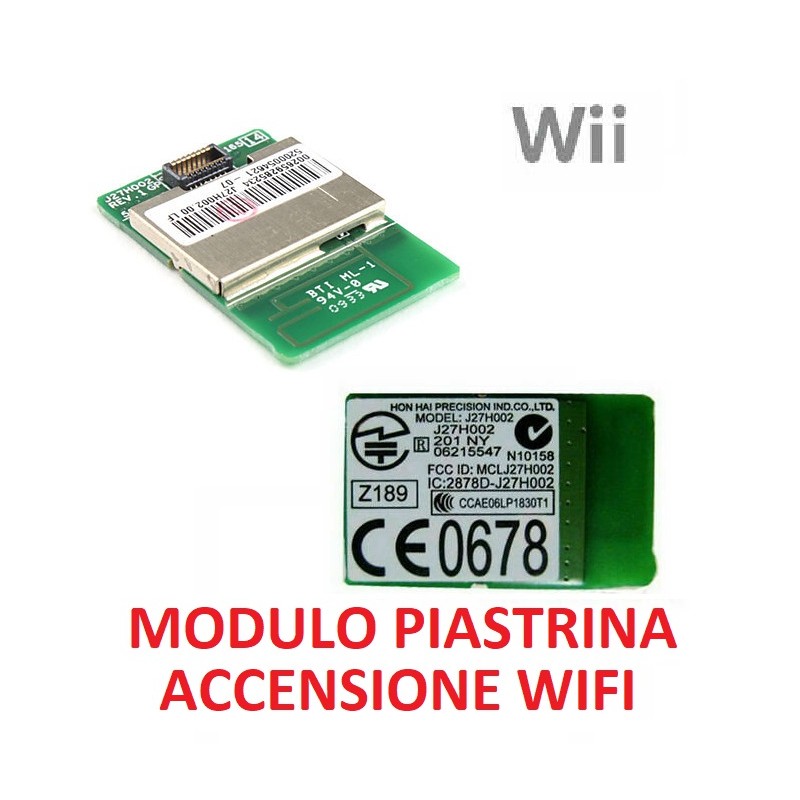 MODULO ACCENSIONE PIASTRINA WIFI NINTENDO WII IC 2878D - J27H002