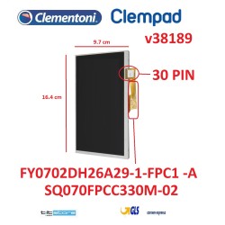 R03 LCD CLEMPAD 7 V43819 V48671 V38189 16602 16604 MIO PRIMO 7 2017
