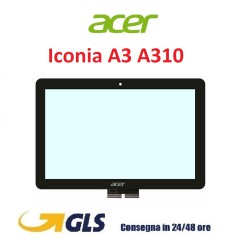 VETRO TOUCH SCREEN ACER ICONIA TAB A3 A310 10 POLLICI SCHEERMO NERO