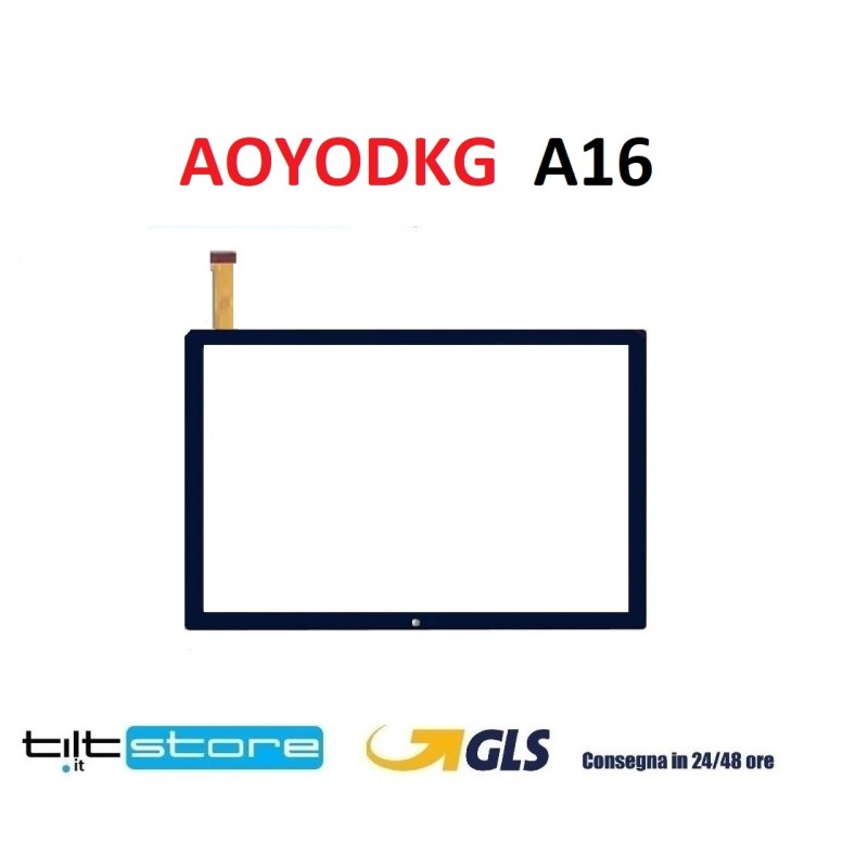VETRO TOUCH SCREEN AOYODKG A16 SCHERMO NERO