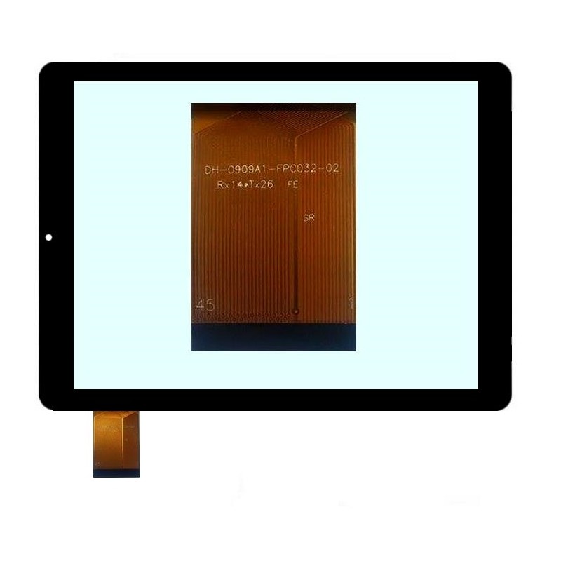 VETRO TOUCH SCREEN Audiola Majestic 397 Surfing Tab Brondi DH0909A1-FPC032-02 9 Pollici Nero