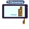 VETRO TOUCH SCREEN CLEMENTONI CLEMPAD 13645 TPC0069 7 POLLICI NERO