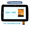 VETRO TOUCH SCREEN CLEMENTONI CLEMPAD 13663-13008 FPC-TP070186(773)-00 7 Pollici Nero