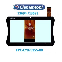 VETRO TOUCH SCREEN CLEMENTONI CLEMPAD 13693 -13694 FPC-CY070155-00 7 Pollici Nero FORO CENTRALE