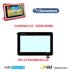 VETRO TOUCH SCREEN CLEMPAD 5.0 13328 69480 FLAT FPC-CY70s200 781-01 SCHERMO NERO