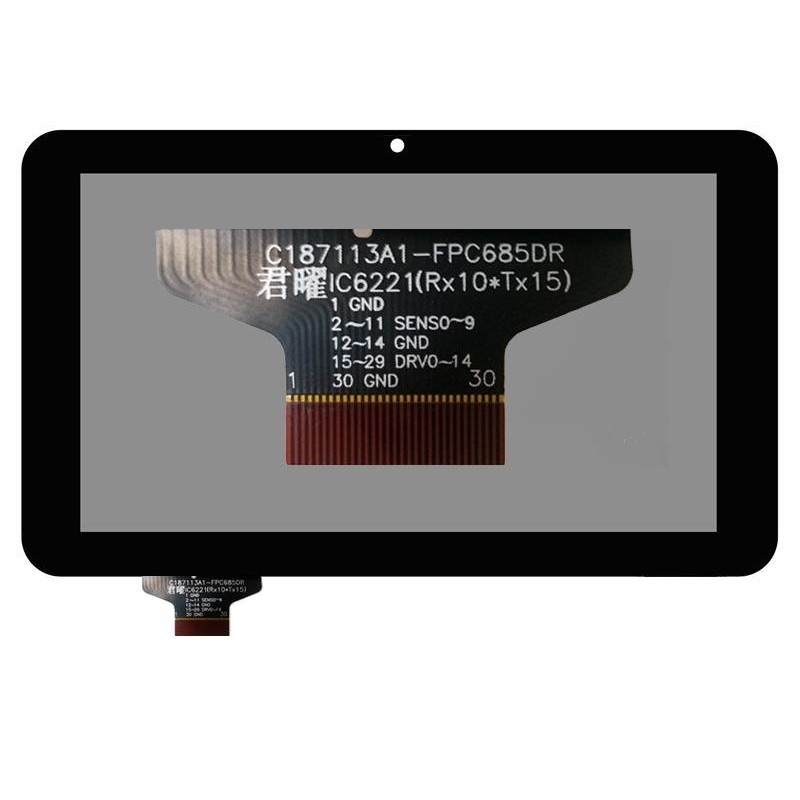 VETRO TOUCH SCREEN CNM 7DC-16 TOUCHPAD C187113A1-FPC685DR 7 Pollici Nero