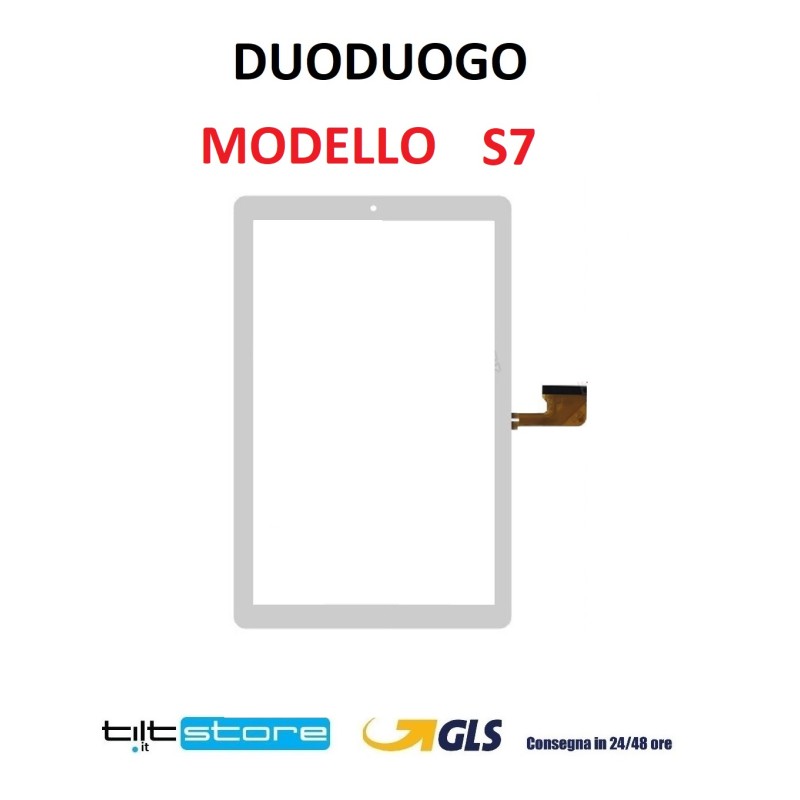 VETRO TOUCH SCREEN DUODUOGO MODELLO S7 SCHERMO BIANCO