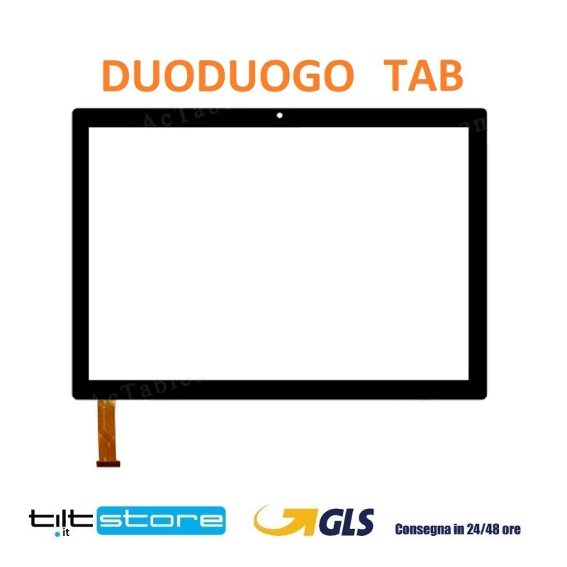 VETRO TOUCH SCREEN DUODUOGO TAB SCHERMO NERO