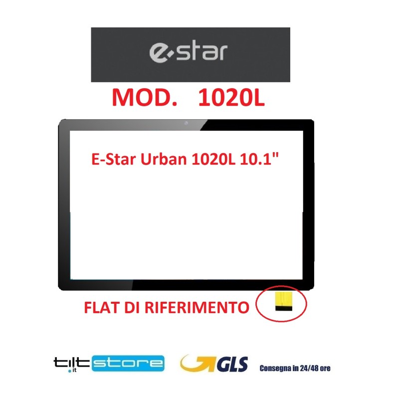 VETRO TOUCH SCREEN ESTAR 1020L SCHERMO NERO