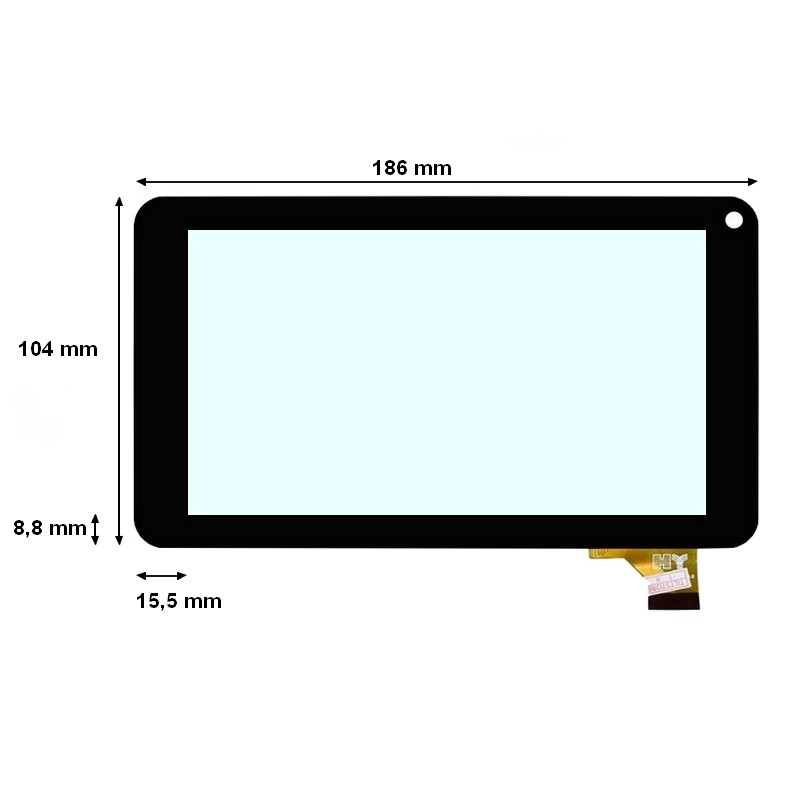 VETRO TOUCH SCREEN eSTAR BEATY 3 BLACK MID 7399 SCHERMO NERO