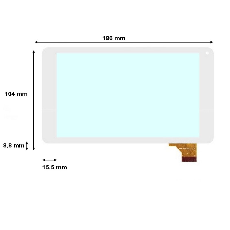 VETRO TOUCH SCREEN Estar beauty Mediacom Archos Fourel Xtreme EasyTab Zephir TPC-51055 Bianco