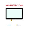 VETRO TOUCH SCREEN FLAT SQ-PGA1067-FPC-A0 VETRO SCHERMO NERO