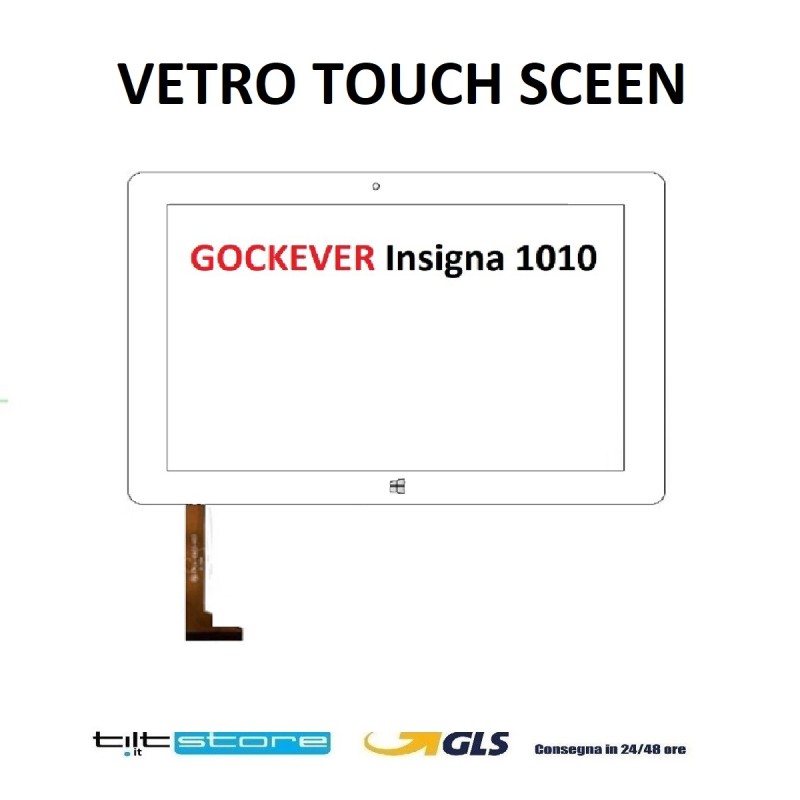 VETRO TOUCH SCREEN GOCLEVER Insigna 2 1010 WIN FLAT FPCA-10A02-V03 SCHERMO BIANCO