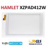 VETRO TOUCH SCREEN HAMLET XZPAD412W SCHERMO BIANCO