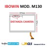 VETRO TOUCH SCREEN IBOWIN MOD M130 FORO CAMERA LATERALE SCHERMO BIANCO