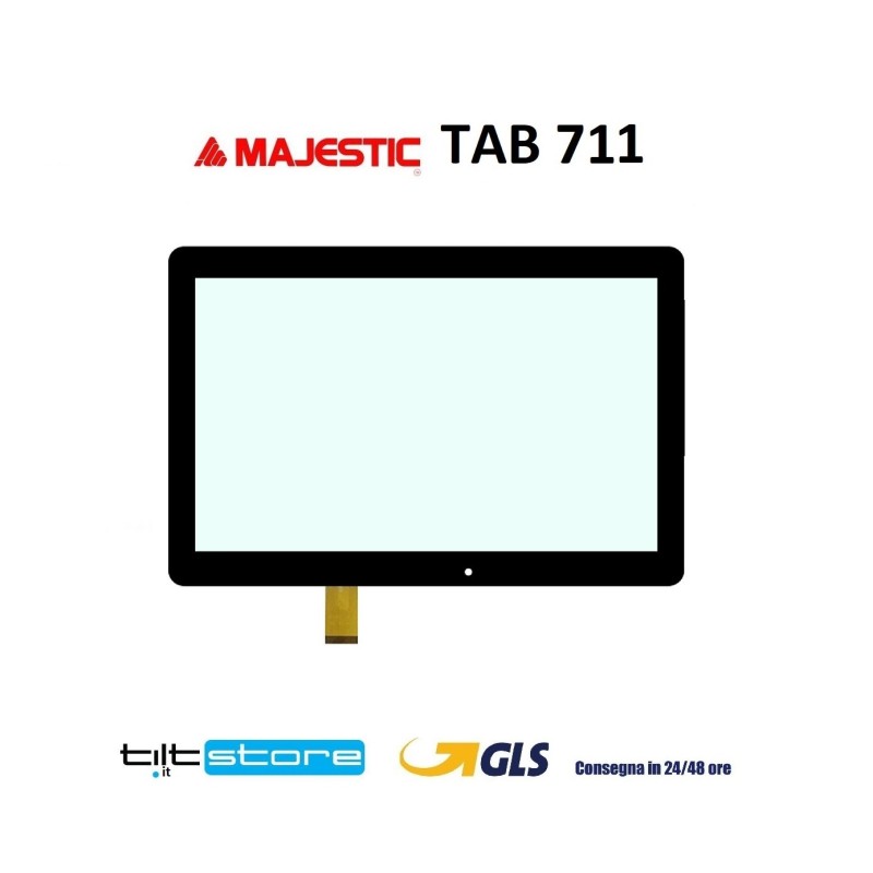 VETRO TOUCH SCREEN MAJESTIC 711 4g SCHERMO NERO