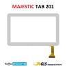 VETRO TOUCH SCREEN MAJESTIC TAB 201 SCHERMO BIANCO