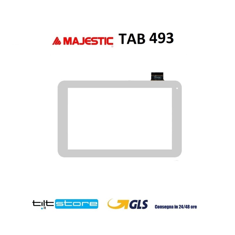 VETRO TOUCH SCREEN MAJESTIC TAB 493 WJ695-FPC BIANCO