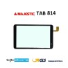VETRO TOUCH SCREEN MAJESTIC TAB 814 SCHERMO NERO