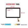VETRO TOUCH SCREEN MEBERRY M6 FLAT MJK-1102 SCHERMO NERO