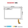 VETRO TOUCH SCREEN MEBERRY M6 MJK-1102 SCHERMO BIANCO