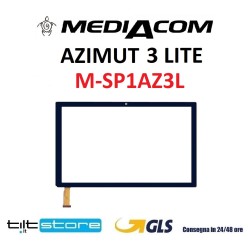 VETRO TOUCH SCREEN MEDIACOM SMARTPAD 10 AZIMUT 3 LITE M-SP1AZ3L SCHERMO NERO ORIGINALE