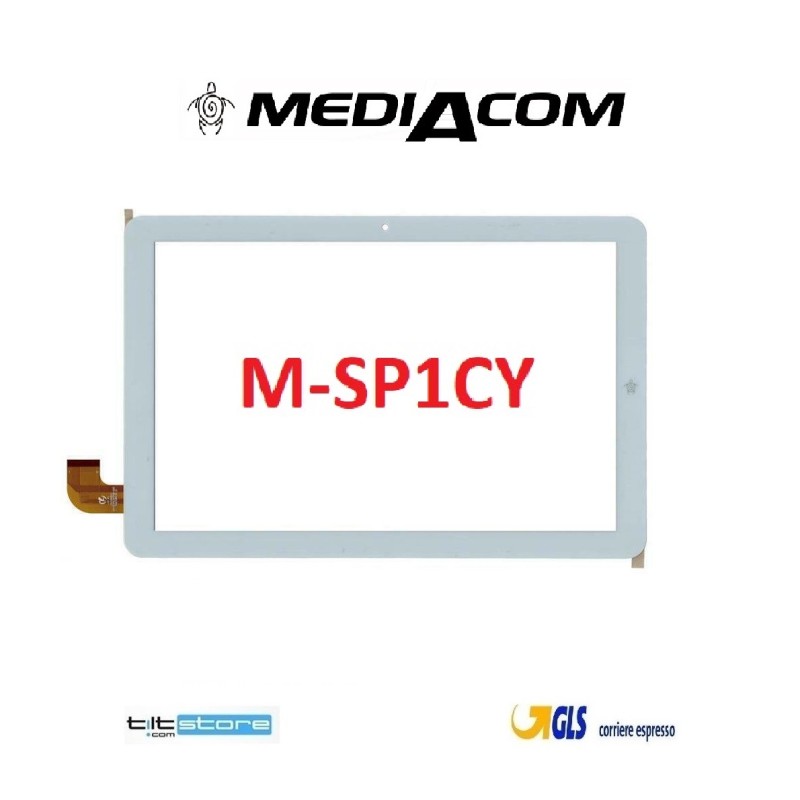 VETRO TOUCH SCREEN MEDIACOM SMARTPAD IYO 10 M-SP1CY SCHERMO BIANCO
