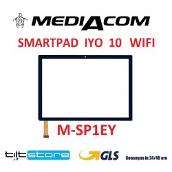 VETRO TOUCH SCREEN MEDIACOM SMARTPAD IYO 10 WIFI M-SP1EY ORIGINALE VETRO SCHERMO NERO