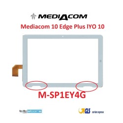 VETRO TOUCH SCREEN MEDIACOM SMARTPAD IYO M-SP1EY4G VETRO SCHERMO BIANCO