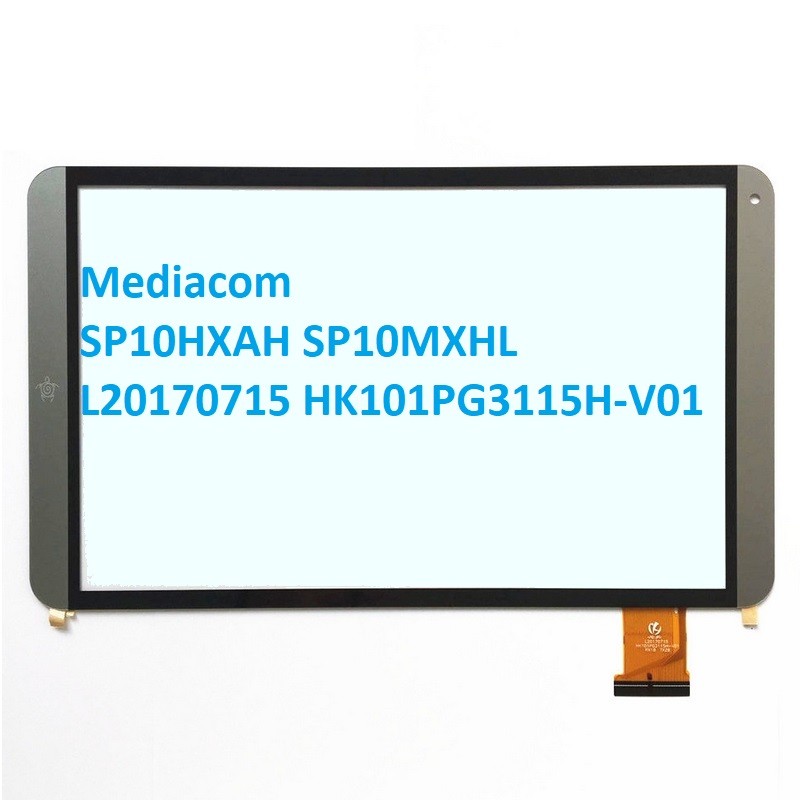 VETRO TOUCH SCREEN MEDIACOM SMARTPAD M-SP10HXBH SP10MXHL SCHERMO ORIGINALE CON BIADESIVO GOLD