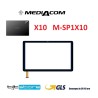 VETRO TOUCH SCREEN MEDIACOM SMARTPAD X10 4G M-SP1X10 SP1X10A ORIGINALE NERO