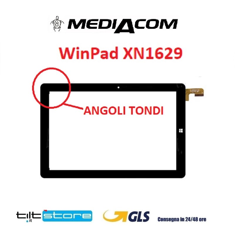 VETRO TOUCH SCREEN MEDIACOM WINPAD FLAT FPC-FC101J283-00 XN1629 NERO MODEL-2