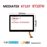 VETRO TOUCH SCREEN MEDIATEK KT107 KT107H FLAT GT10JTY131 CAMERA LATERALE SCHERMO NERO