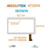 VETRO TOUCH SCREEN MEDIATEK KT107H FLAT CH-10114A1 IBOWIN SCHERMO BIANCO