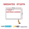 VETRO TOUCH SCREEN MEDIATEK KT107H FLAT CH-1096A1-FPC276-V02 SCHERMO BIANCO