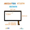 VETRO TOUCH SCREEN MEDIATEK KT107H FLAT HZYCTP-102052A CAMERA CENTRALE SCHERMO NERO
