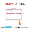 VETRO TOUCH SCREEN MEDIATEK T906 FLAT  SCHERMO BIANCO & NERO