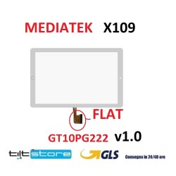 VETRO TOUCH SCREEN MEDIATEK YOTOPT X109 FLAT GT10PG222 v1.0 SCHERMO BIANCO