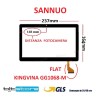 VETRO TOUCH SCREEN SANNUO FLAT KINGVINA GG1068-M SCHERMO NERO