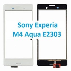 VETRO TOUCH SCREEN Sony Experia M4 Aqua E2303 BIANCO